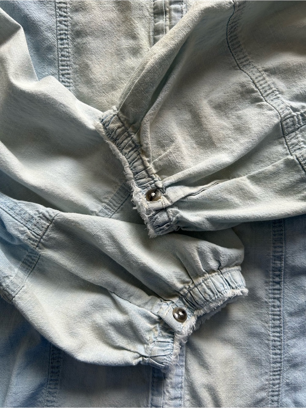 We The Free by Free People “Set Sail” Denim Button-Up Shirt - Picture 8 of 12
